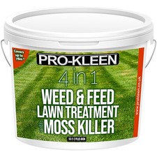 ProKleen Weed & Lawn Feed Moss Killer Treatment Grass Iron Fertiliser NPK 2.5KG