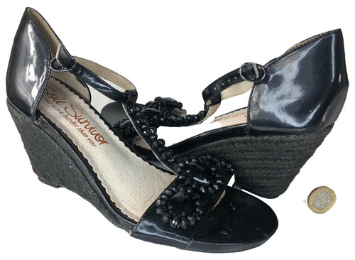 Shoes wedges black - wedges,