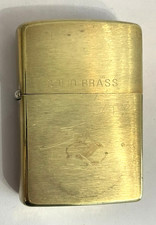🔥 Vintage SOLID BRASS ZIPPO
