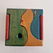 Vintage Organica Functionarte Colombia Mexican Pine Handmade Wooden Box