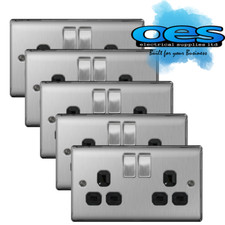 5 x BG Nexus NBS22B Brushed
