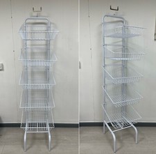 5 Tier White Stacking Wire