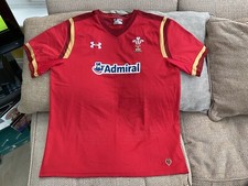 Under Armour Wales Rugby Union Home Shirt 2014-16 Size 2XL Fantastic Condition