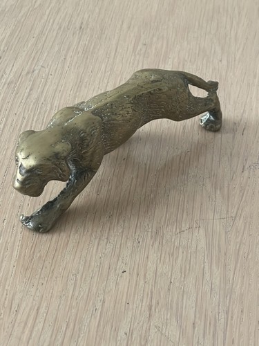 Brass tiger vintage solid - tiger, 15cm