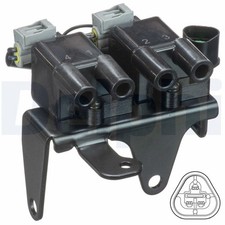 Ignition Coil Delphi GN10829-12B1 Fits Hyundai Amica Atoz Ignition System 3 Pins