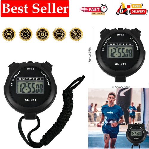 Digital sports stopwatch timer - digital,