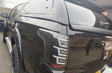 BLACK SMOKED LED REAR TAIL LIGHT  MITSUBISHI L200 WARRIOR BARBARIAN 2015-2019