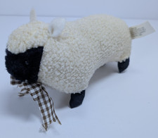 Elgate Products Ltd Sheep Plush Soft Toy With Bow Black Face 9" Long UK Free P+P