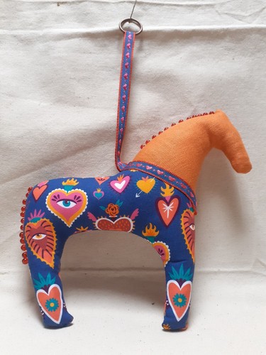 Decorative textile dala horse