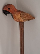 Carved Bird Handled Walking Stick