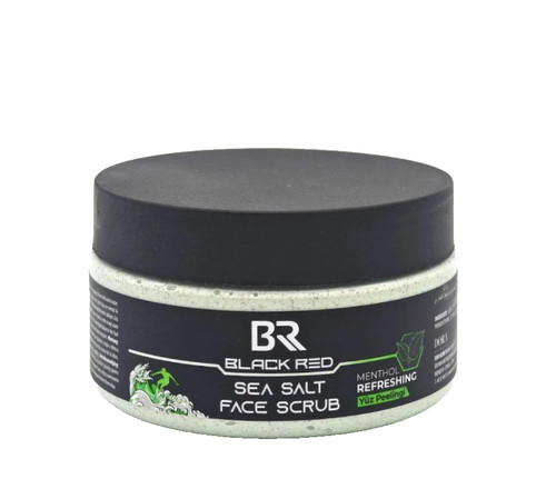 Black red sea salt - black, face
