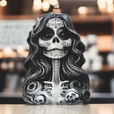 6.25"H Sugar Skull BackFlow