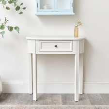 Ivory Half Moon Table -