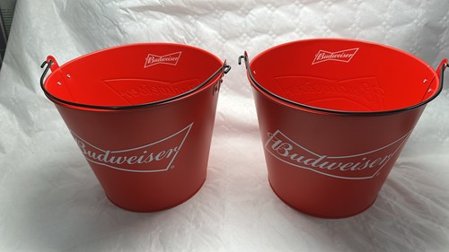 Lot budweiser red metal - lot, of