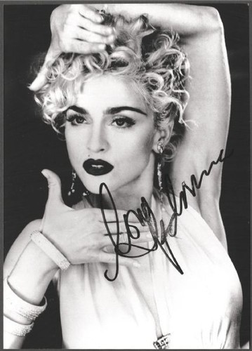 Madonna signed vogue - madonna, 'vogue'