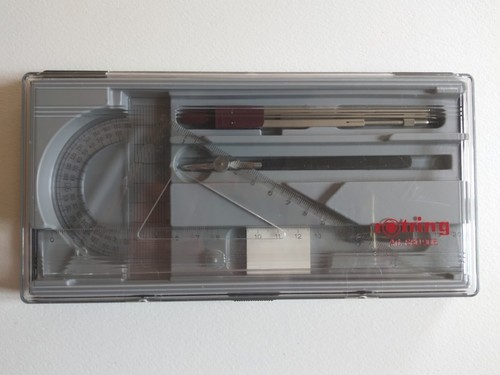 Rotring set geometry rulers - set,