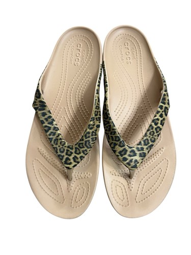 Crocs kadee leopard flip - crocs,