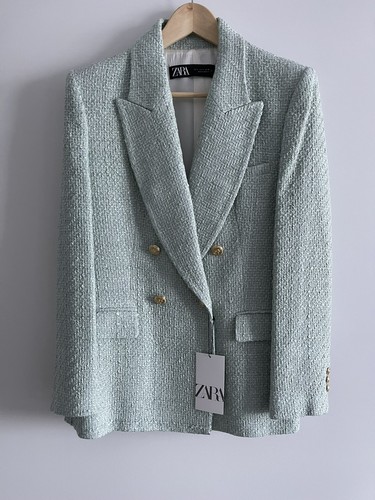 Bnwt zara sea green textured - zara,