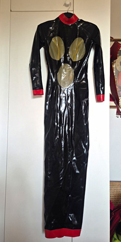 Libidex black latex catsuit - black,