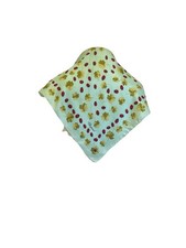 Y7# Chopard Genève Silk Scarf Ladybug & Clover Print Light Blue Luxury Designer