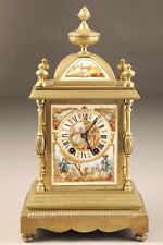 ANTIQUE MANTEL CLOCK ENAMEL STRIKING CLOCK JAPY FRERES