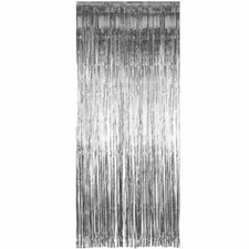 2M Silver Foil Fringe Tinsel