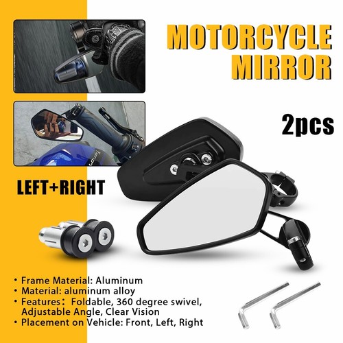 Pair 22mm bar end mirrors - 22mm,