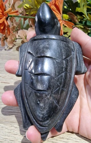 Silver sheen obsidian crystal - silver,