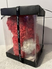 Red Rose Bear in Gift Box with