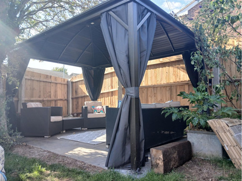 Large garden gazebo aluminium - garden,