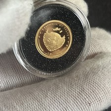 Extremely rare Limited Mintage 2,021 Solid Gold Real Four Leaf Clover Coin 1g