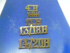 5 x Shoulder titles: Hussars