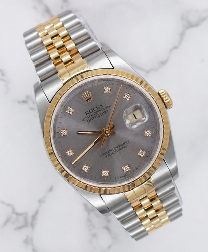 Rolex datejust mens steel - rolex,