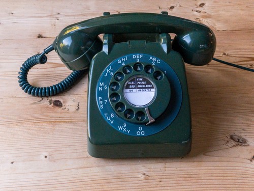Vintage rotary dial - phone, –