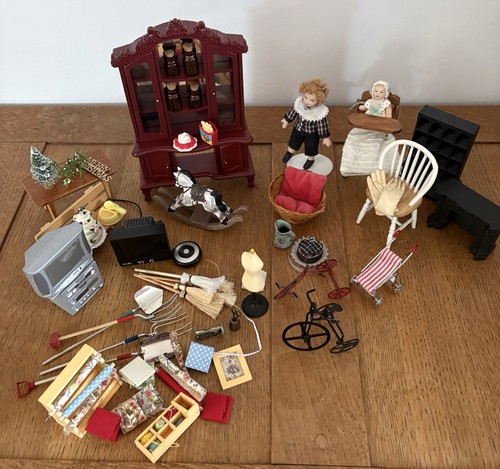 Dolls house furniture - house, and