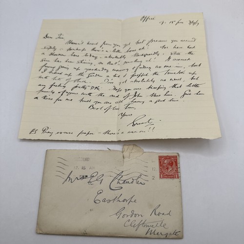 Ww1 letter envelope - letter, &