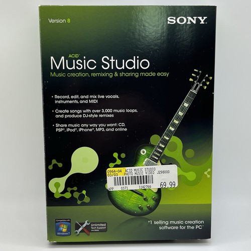 Sony acid music studio - studio, version