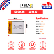 ⚡ 3.7V 502530 600mAh LiPo