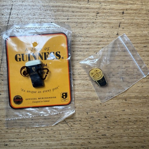 Vintage guinness metal pin - vintage,