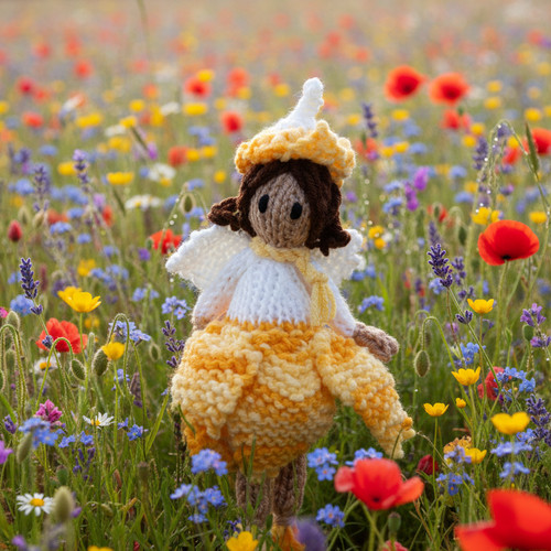 Amabelle knitted fairy - a,