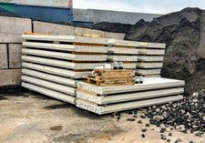 Concrete panels marked - -, ce