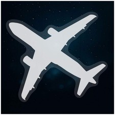 'Airplane Silhouette' Static