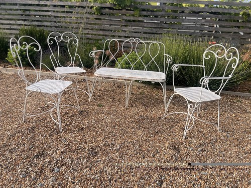 Vintage wrought iron garden - vintage,