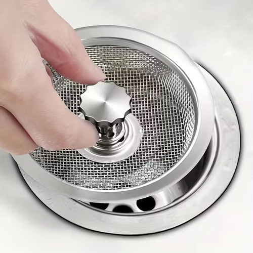 Stainless steel sink strainer - stainless,