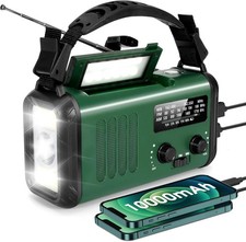 10000mAh Wind Up Solar Radio