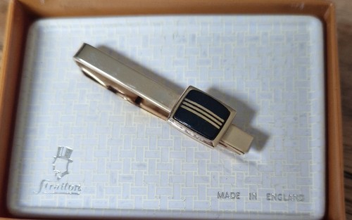 Stratton tie clip black - tie,