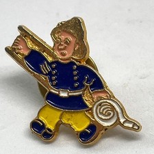 Fireman Ladder Hose Rescue Enamel Pin Badge Uniform Hat Firefighter Life Saving