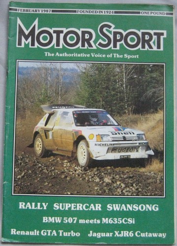 Motor sport 1987 featuring - sport,