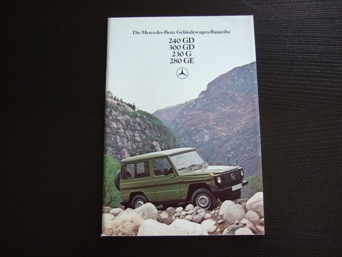 Mercedes brochure 240gd 300gd - brochure,