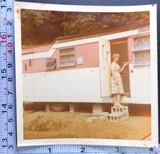 Old Mobile Home Pink and White